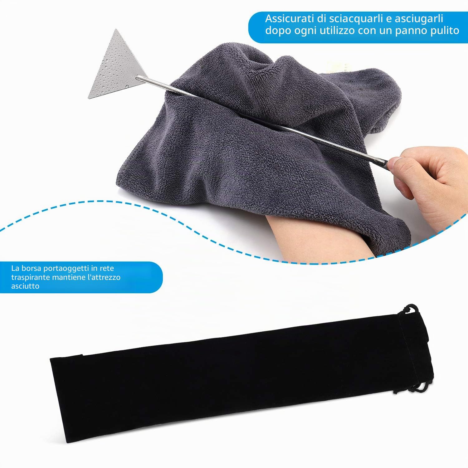 PETTOM Kit di attrezzi 5 in 1 per aquascaping, attrezzatura per paesaggistica acquatica, pinzette lunghe per acquario, forbici e spatola, set di attrezzi per acquario, kit di base per piante