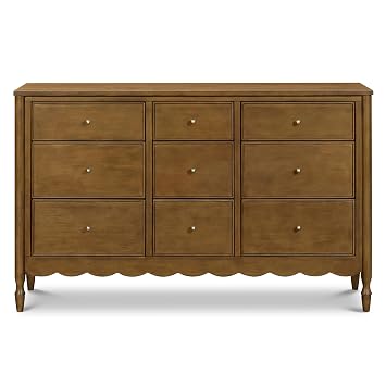 Namesake Ambrosia Assembled 9-Drawer Baby Dresser, Natural Walnut