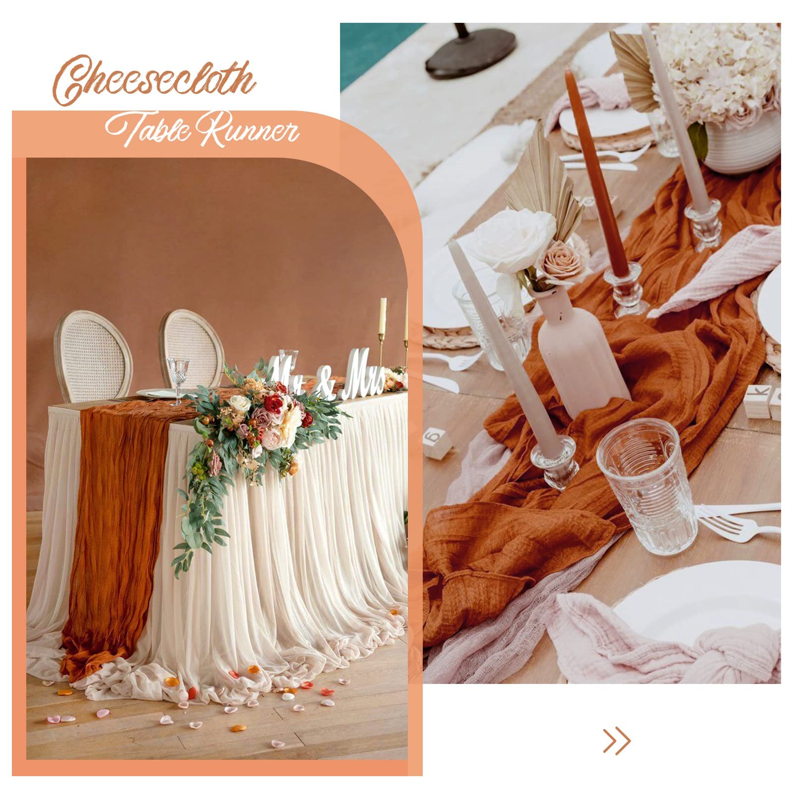 10 szt. 300 * 90 cm ślub rustykalna gaza boho szałwia zielona gaza bieżniki na stół krepa do domu / na imprezę / wakacje / wieczór panieński baby shower