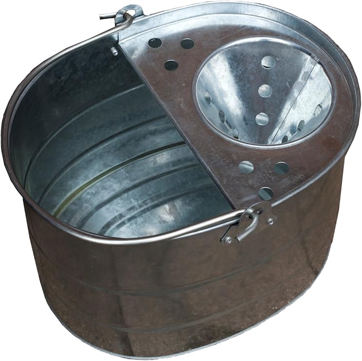 Apollo Gardening Ltd Traditional Galvanised Metal Mop Bucket Amazon