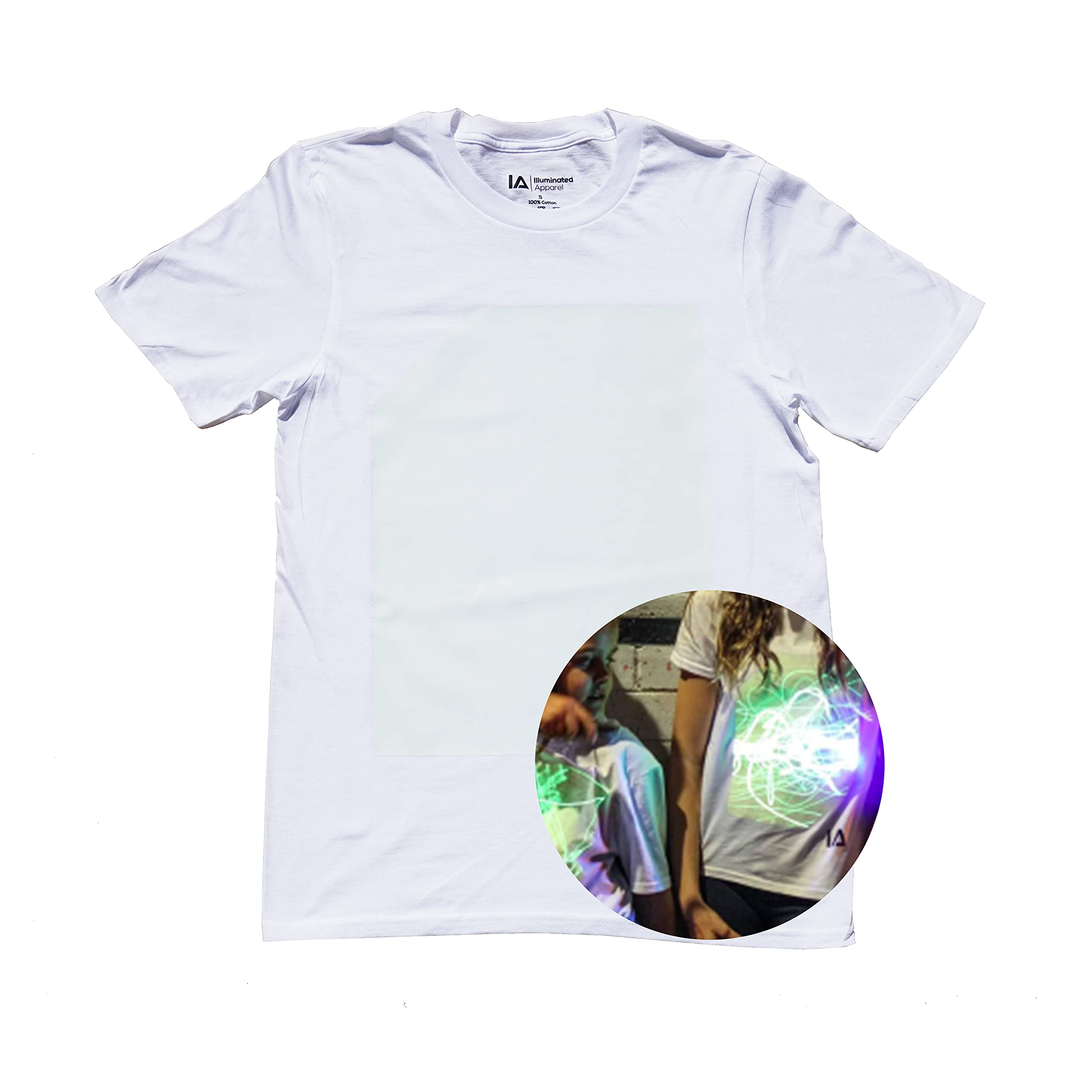 Illuminated ApparelOriginal Adults Interactive Glow in The Dark T-Shirt