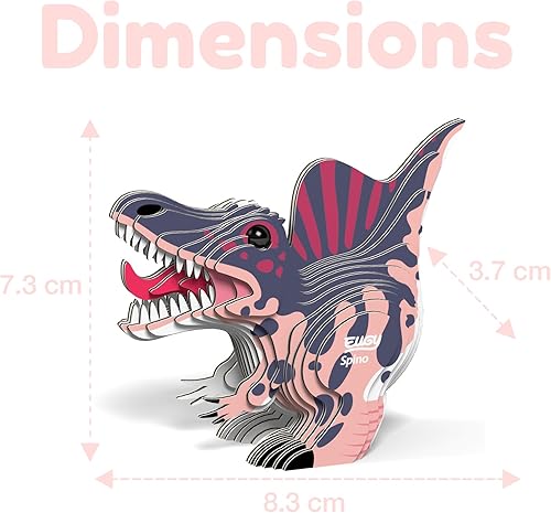 Miniatura 3 de Eugy Spinosaurus - Rompecabezas 3D de dinosaurio, 24 piezas, ecológico, juguete educativo para niños, niñas y niños a partir de 6 años