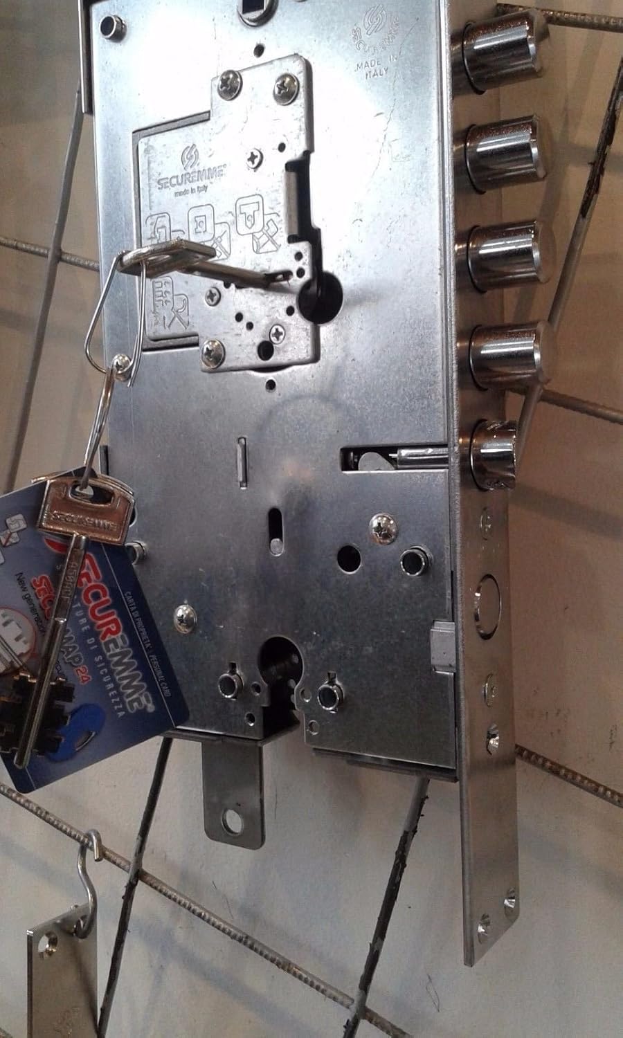 SECUREMME Securmap 2533 High Security Lock for Armored Door .Security Class 7 (Right Hand Door (Push The Right and Pull The Left))