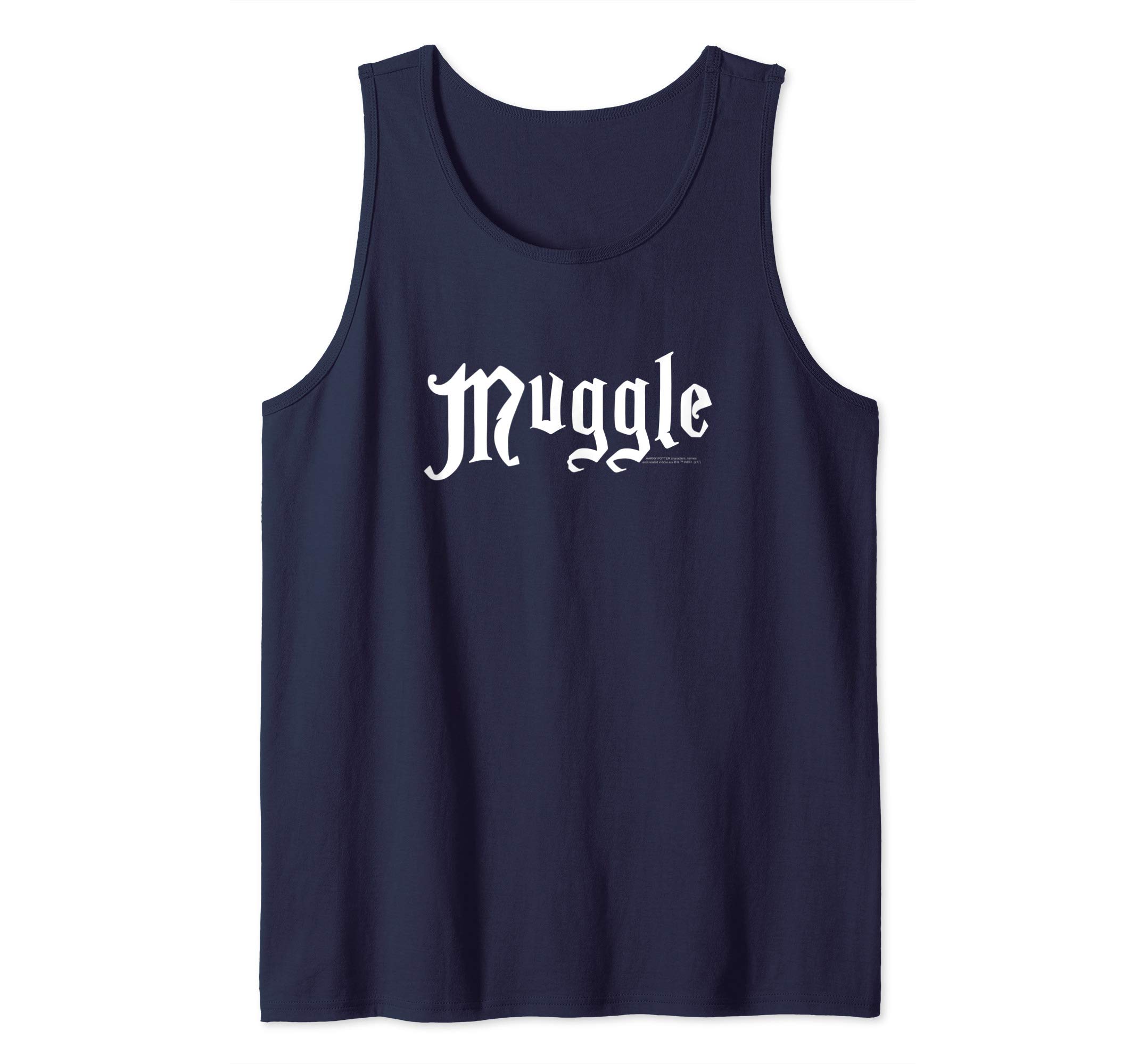 Harry Potter White Muggle Logo Tank Top