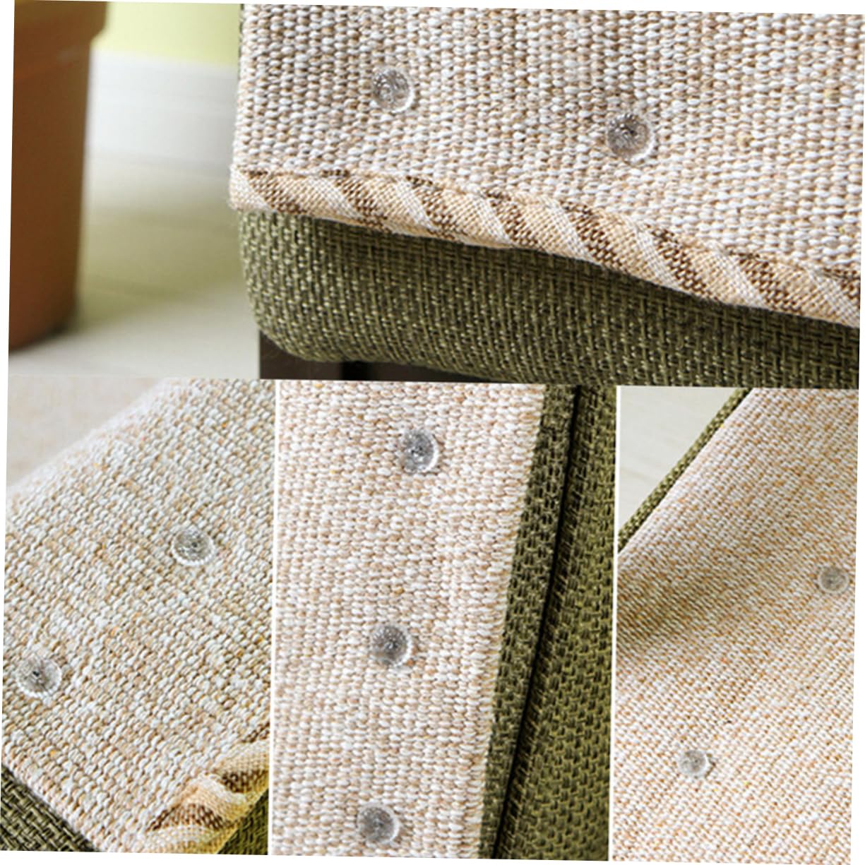 Ciieeo 4 Boxes Bed Sheet Fasteners with Twisted Nail Design Upholstery Clips for Securing Blankets Sofa Covers and Bed Skirts