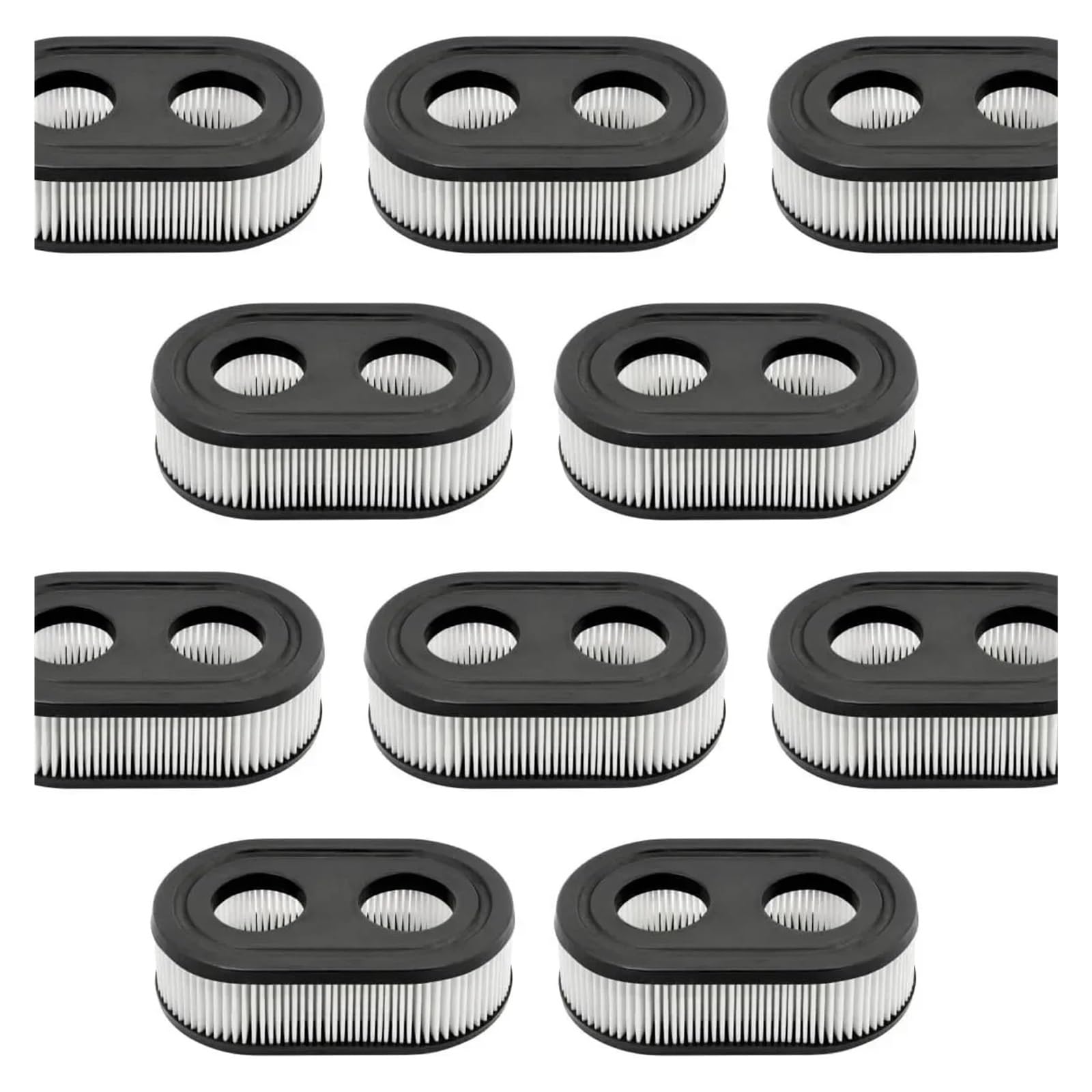 Filtro de Aire de Repuesto for cortacésped (5/10 Unidades), Compatible con Briggs & Stratton 798452, 593260, 5432, 5432K, Accesorios y Herramienta de Limpieza.(10pcs)