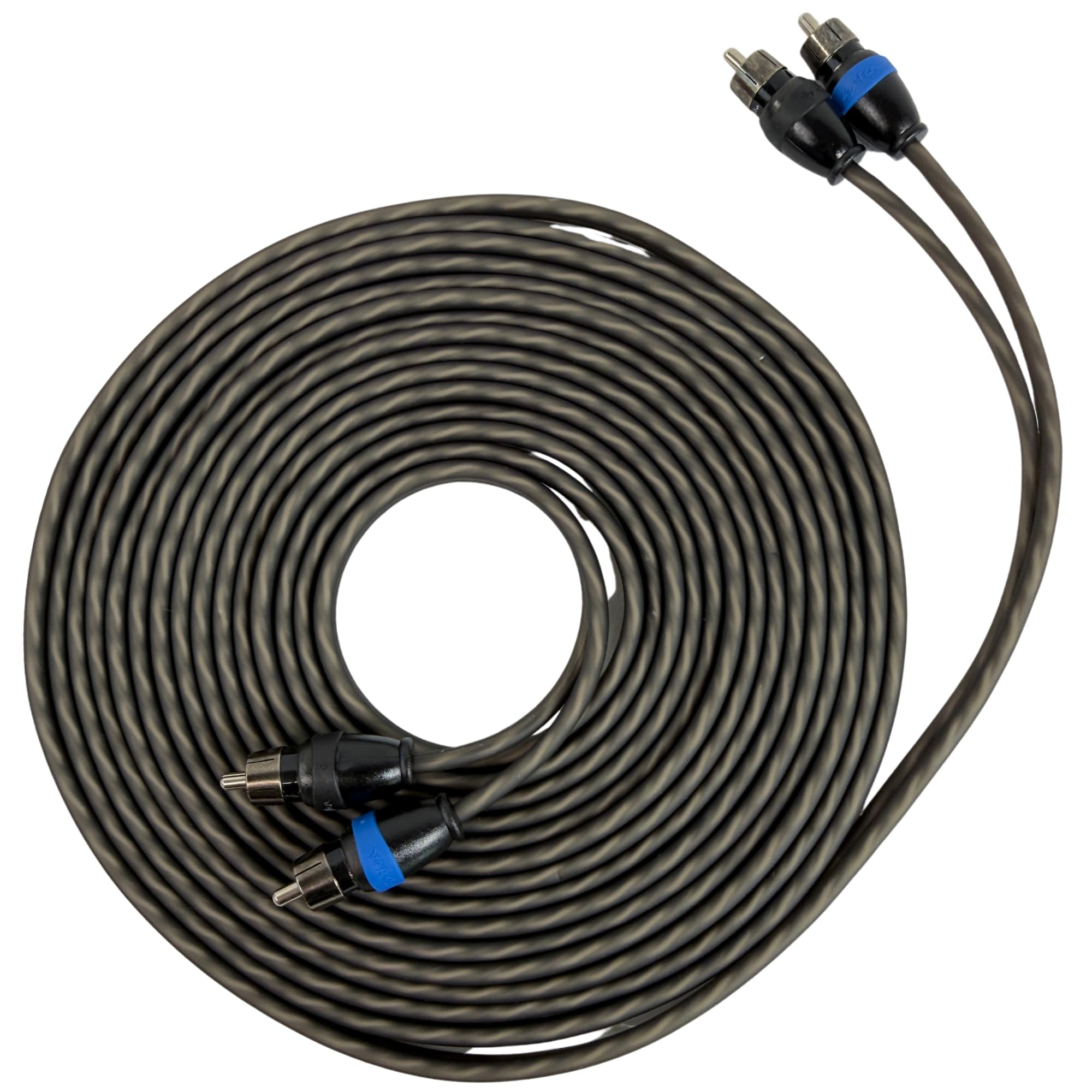 Sky High Car Audio Twisted 2 Channel RCA Cable OFC, Audio Interconnect for Amplifiers & Car Audio Systems (Multiple Lengths) (16 Feet)