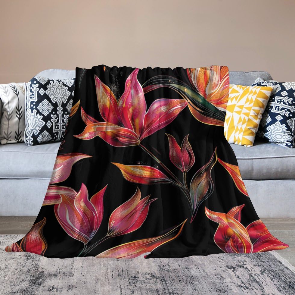 Couverture lit ultra douce en flanelle respirante et plaid de salon 152x203cm
