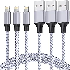 TAKAGI for iPhone Charger, [MFi Certified] Lightning Cable 3PACK 6FT Nylon Braided USB Charging Cable High Speed Transfer Cord Compatible with iPhone 14/13/12/11 Pro Max/XS MAX/XR/XS/X/8/iPad