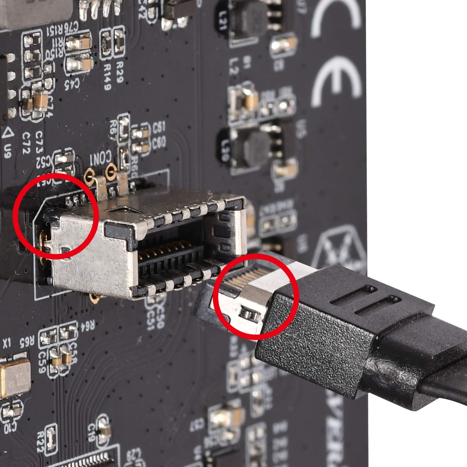 Silverstone Technology ECU07, Tarjeta de expansión SuperSpeed USB 20 Gbps/USB-C 3.2 Gen 2x2 Interno Tipo-C Key-A PCIe, SST-ECU07