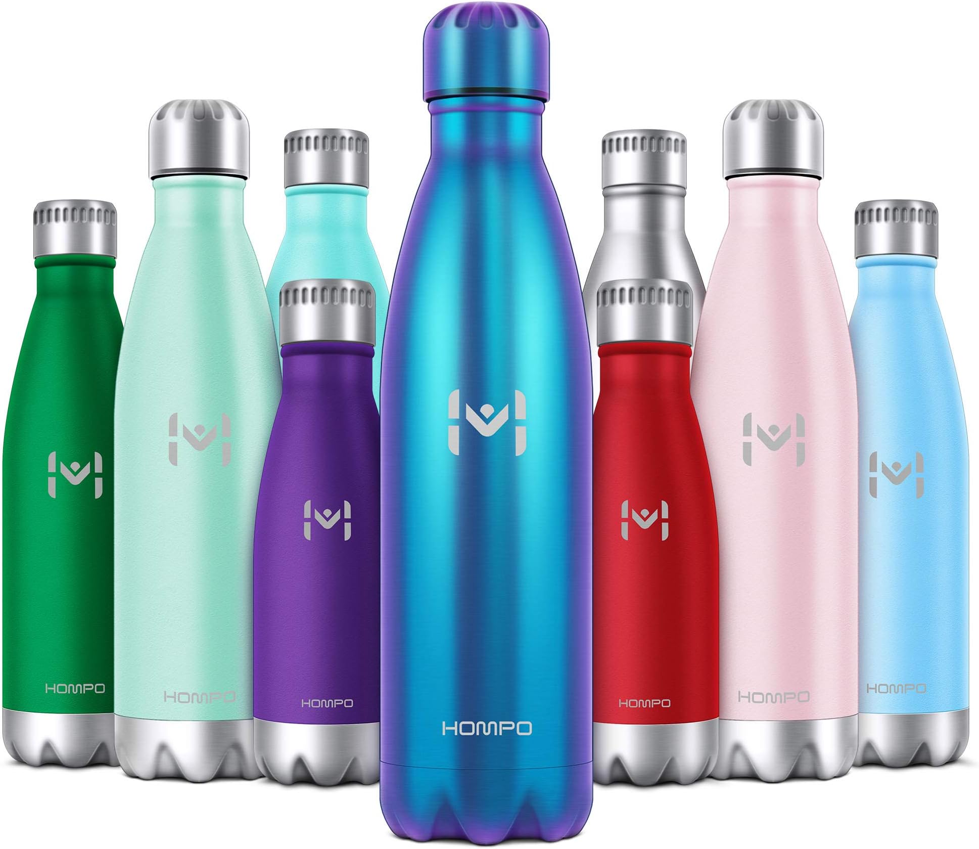 Stainless Steel Water Bottle - 26oz/ 750ml BPA Free Vacuum Insulated Metal reusable Water Bottle, Double Walled keeps Hot & Cold leak proof Drinks bottle for kids, sports, gym(Purple)