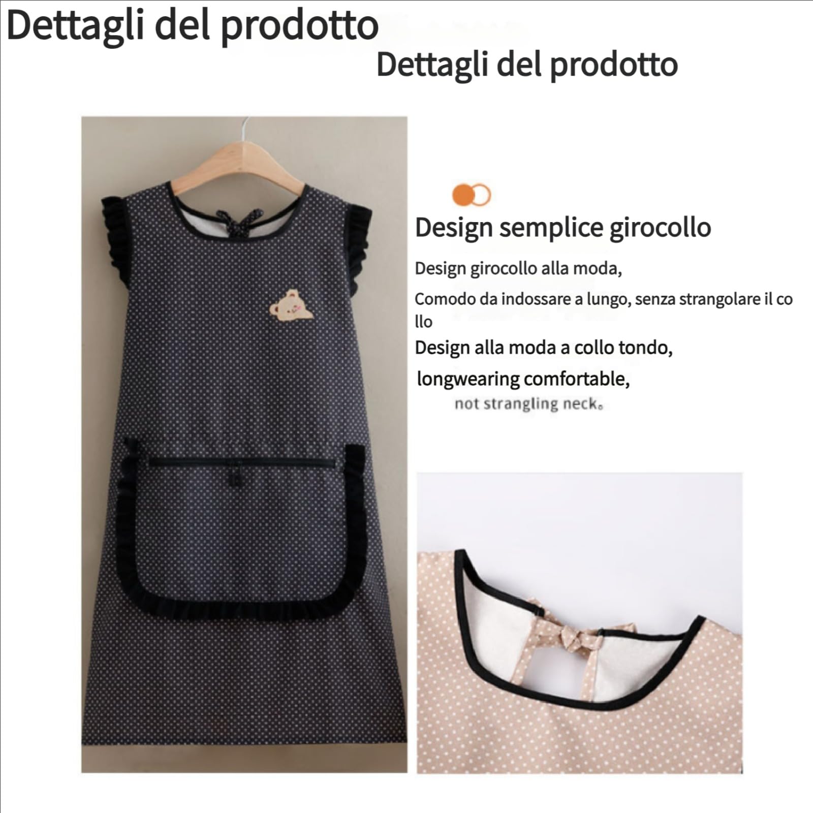 Grembiule Da Lavoro Universale - 2 Pezzi, Tela Resistente, Per Cucina, Giardinaggio, Pittura - Foto 7