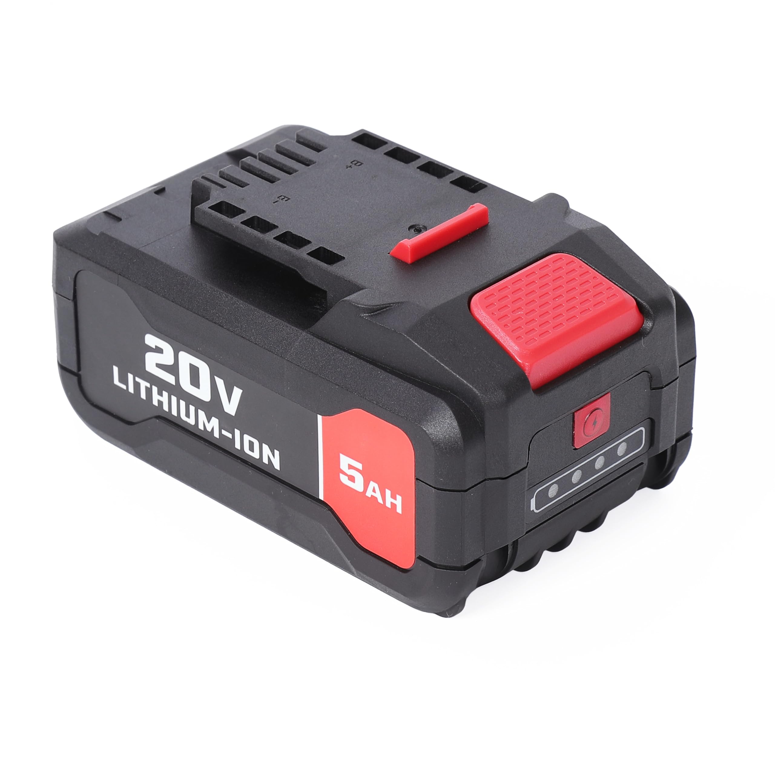 Paquete de 2 baterías de repuesto de iones de litio de 20 V y 5.0 Ah para herramientas inalámbricas Bauer de 20 V