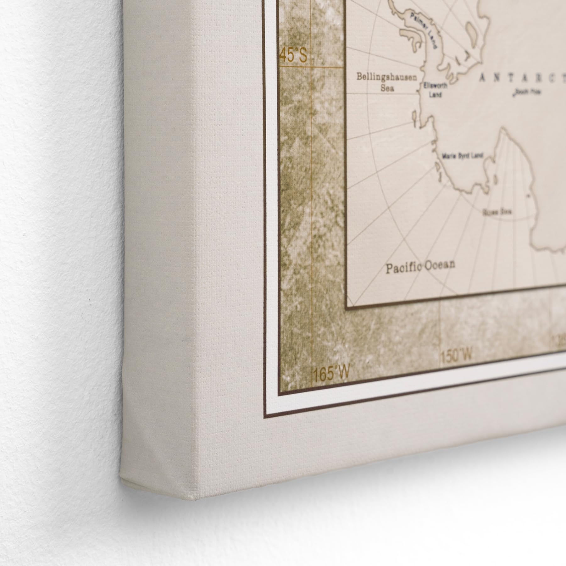Hochwertige Canvas Weltkarte mit Kork-Pinnwand - Deutsche Beschriftung - Dekorative Wanddeko für alle Zimmer - Leinwandbilder mit Weltkarte Motiv (70x50 cm, Muster 20)