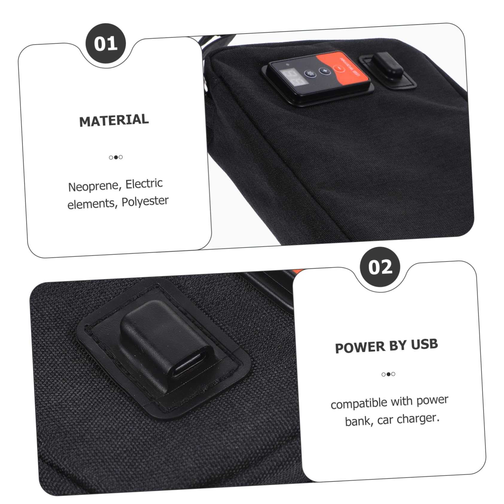 Calentador Ajustable de USB Temperatura Portátil Toallitas para Ñiño