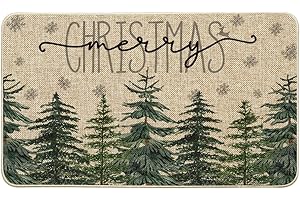 Artoid Mode Pine Trees Snowflakes Merry Christmas Welcome Decorative Doormat