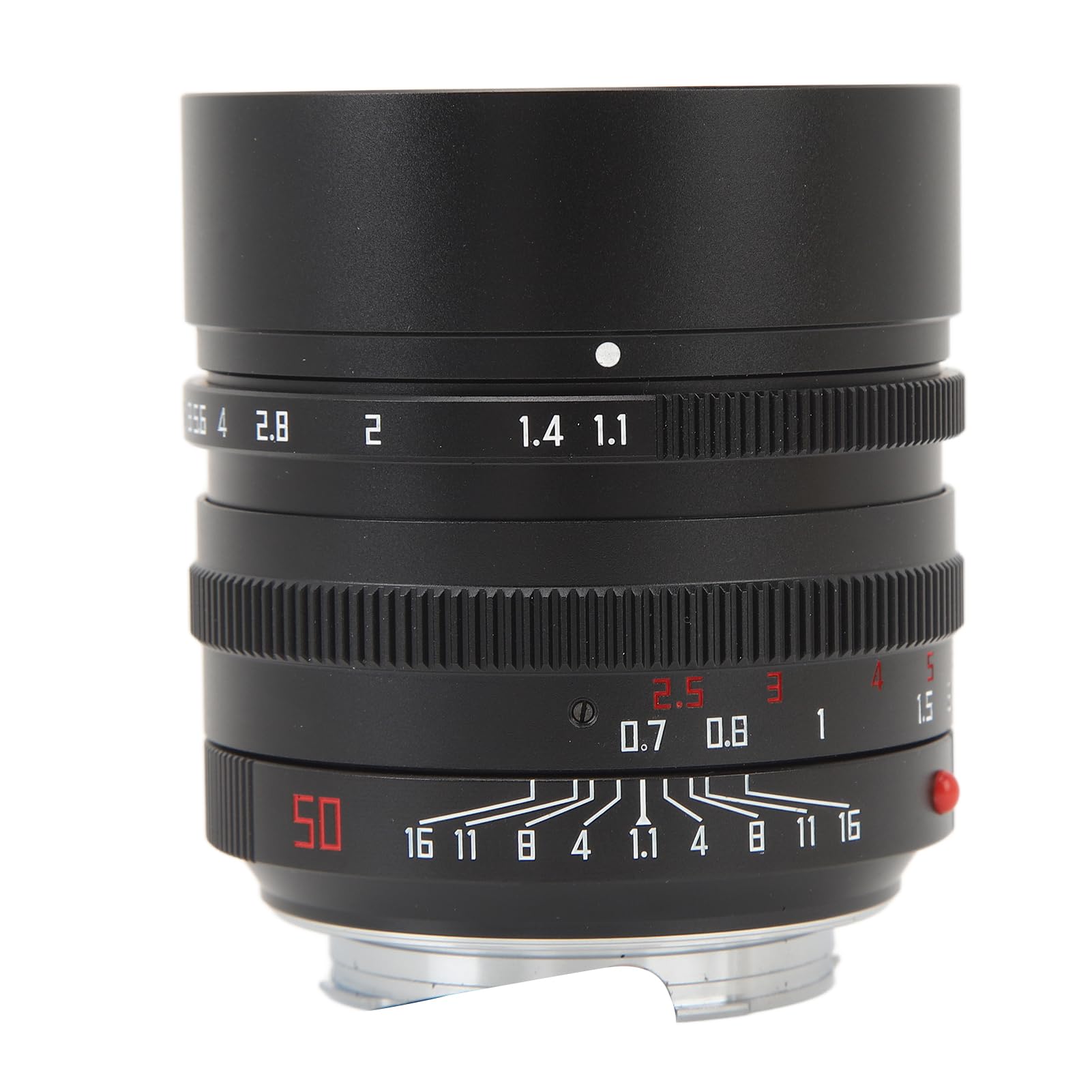 Obiettivo Full Frame da 50 Mm F1.1, Obiettivo con Attacco M Ad Ampia Apertura, Obiettivo da Ritratto Standard con Messa a Fuoco Manuale Automatica per Fotocamera Leica M Mount