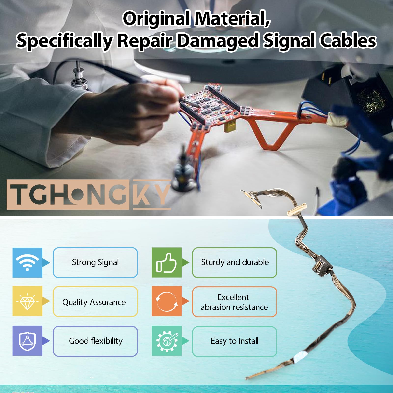 Cavo Segnale PTZ Gimbal per DJI Mini 3 PRO/Mini 3 Gimbal Camera Signal Cable per DJI Mini 3 PRO Cavo PTZ Gimbal for Linea con 4 Attrezzi Parts
