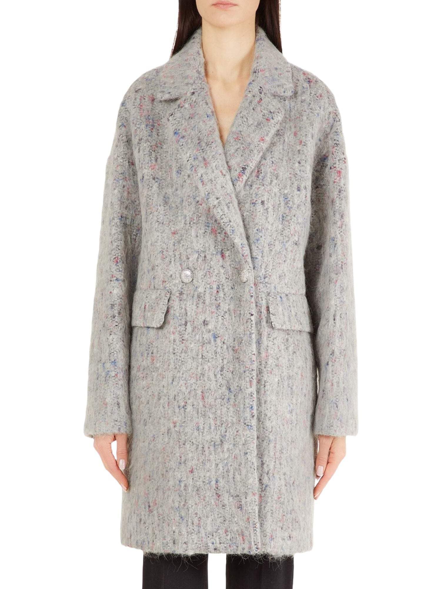 Cappotto donna grigio Liu Jo veste longue d hiver t4221 mode italienne chic - 4