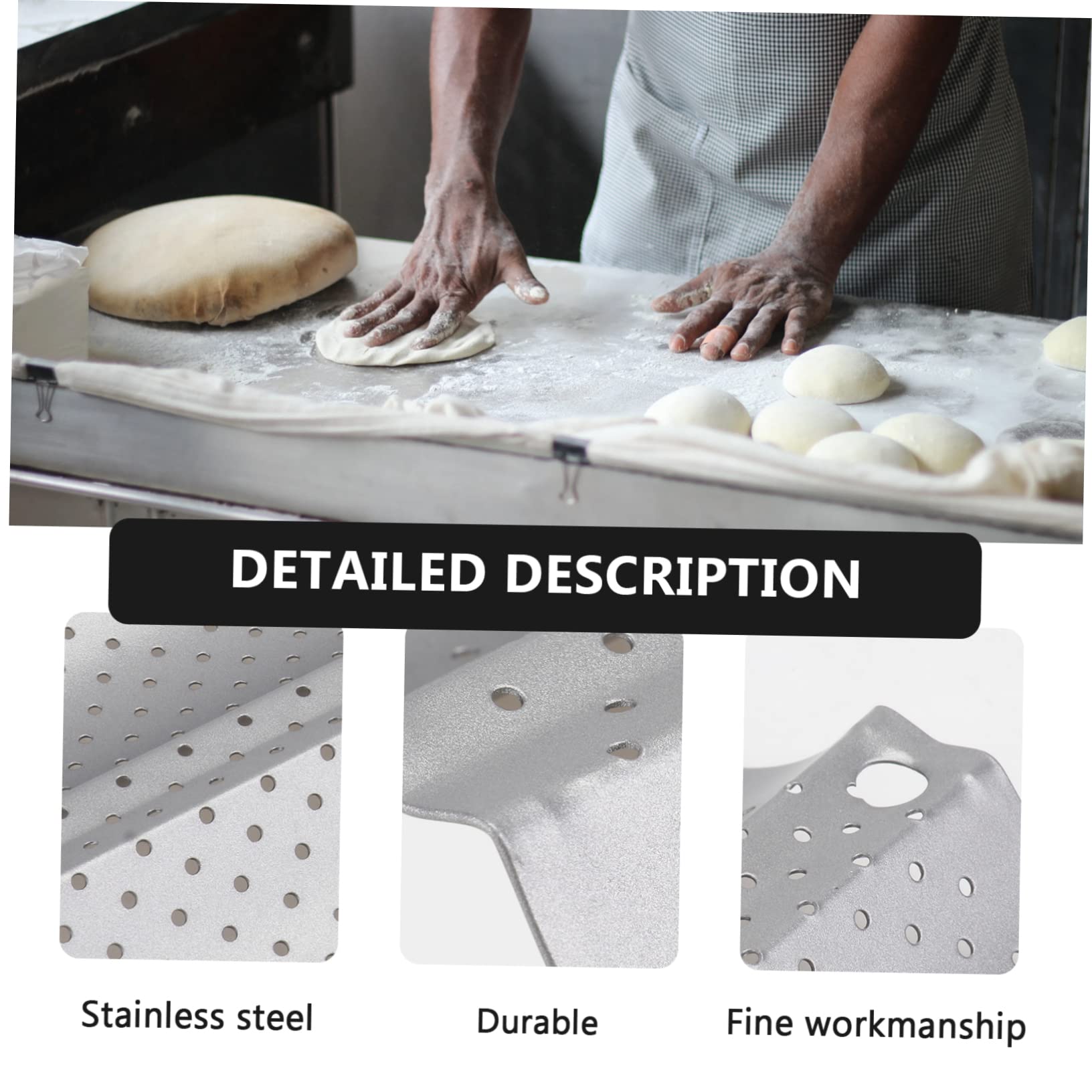 Mikinona 2 Stück 4-well Baguette Backform aus Edelstahl für Ofen