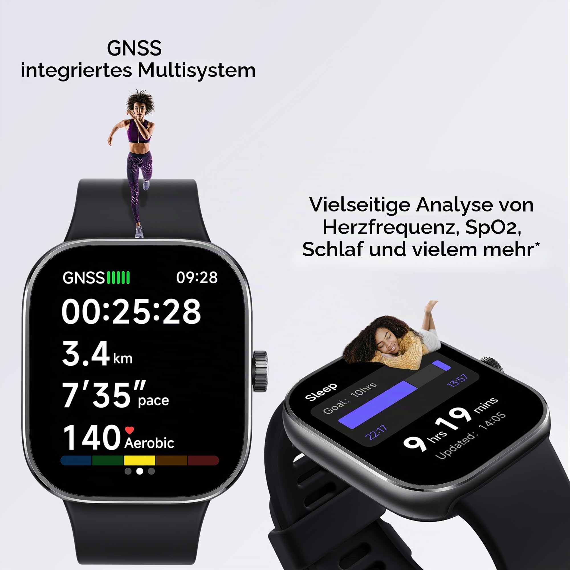 XIAOMI Redmi Watch 4 Smartwatch mit 1.97" AMOLED-Display mit 390 x 450 Pixel und 60Hz, Bis zu 20 Tage Akkulaufzeit, HyperOS, Herzraten- und Blutsauerstoffmessungen - Obsidian Schwarz