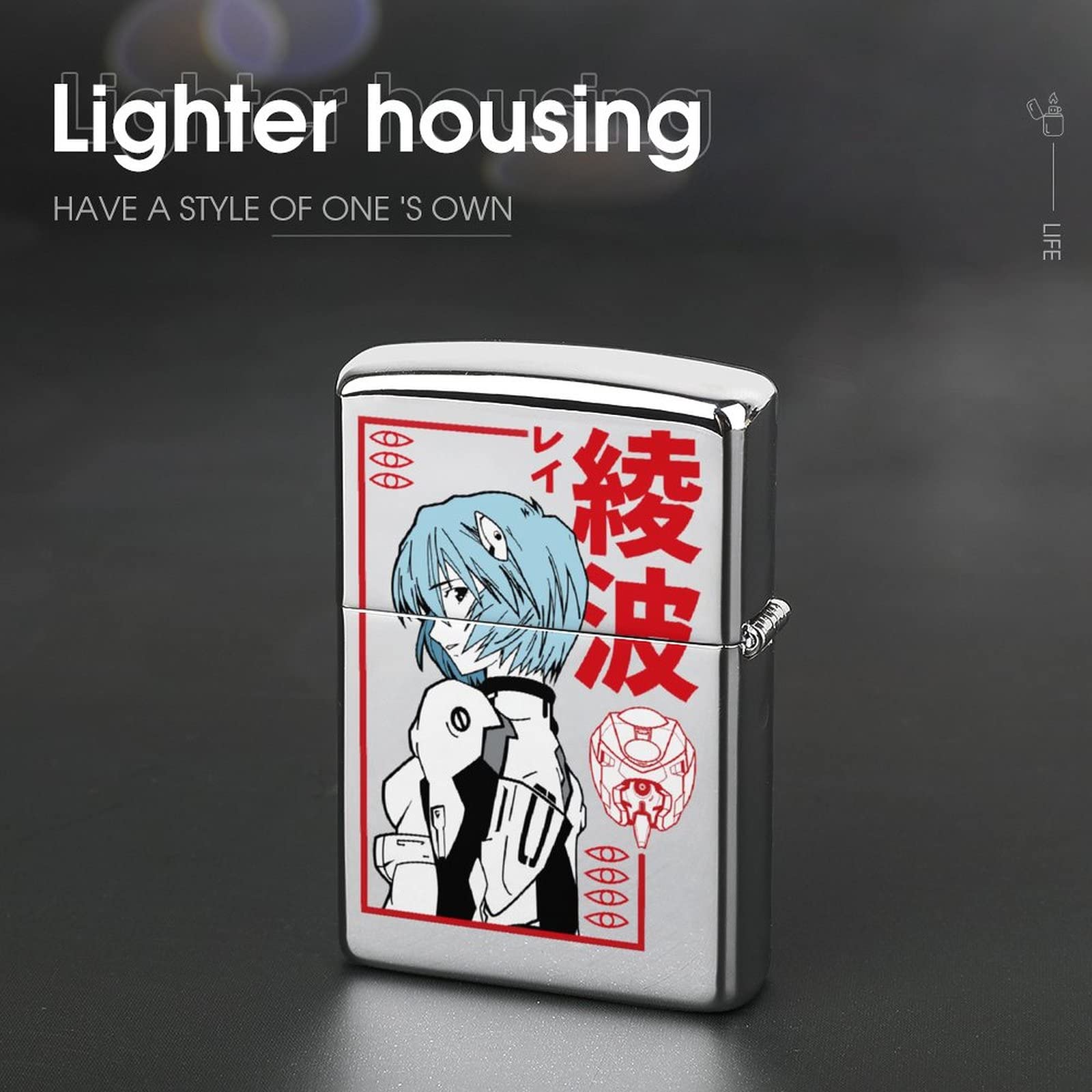 Amazon.co.jp: ジッポライターカバー 新世紀エヴァンゲリオン 綾波レイ 