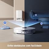 Dreame D20 Ultra Aspirador robô e Mopa, Sucção 13.000Pa, esvaziamento automático, limpeza automática da mopa, elevação da mopa, detecção ultrassônica de tapetes, fácil manutenção, 127v — imagem 7