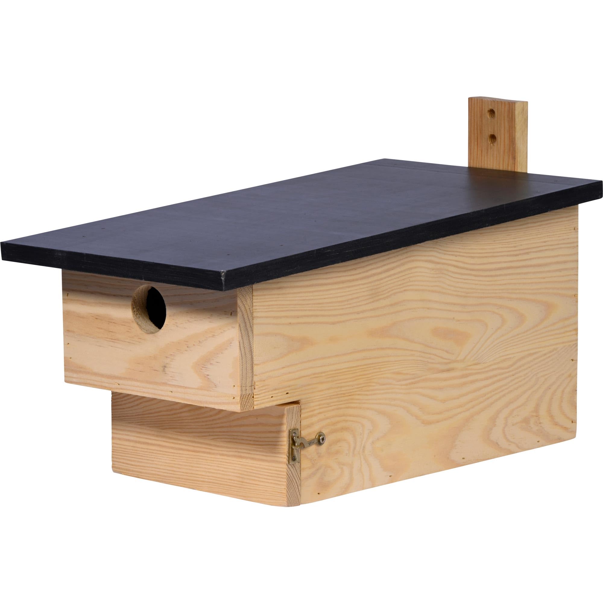 dobar® Large Nesting Box for Cave Breeders with Predator Protection, Bird Incubator for Tits and Sparrows, 19 x 37 x 22 cm, Natural
