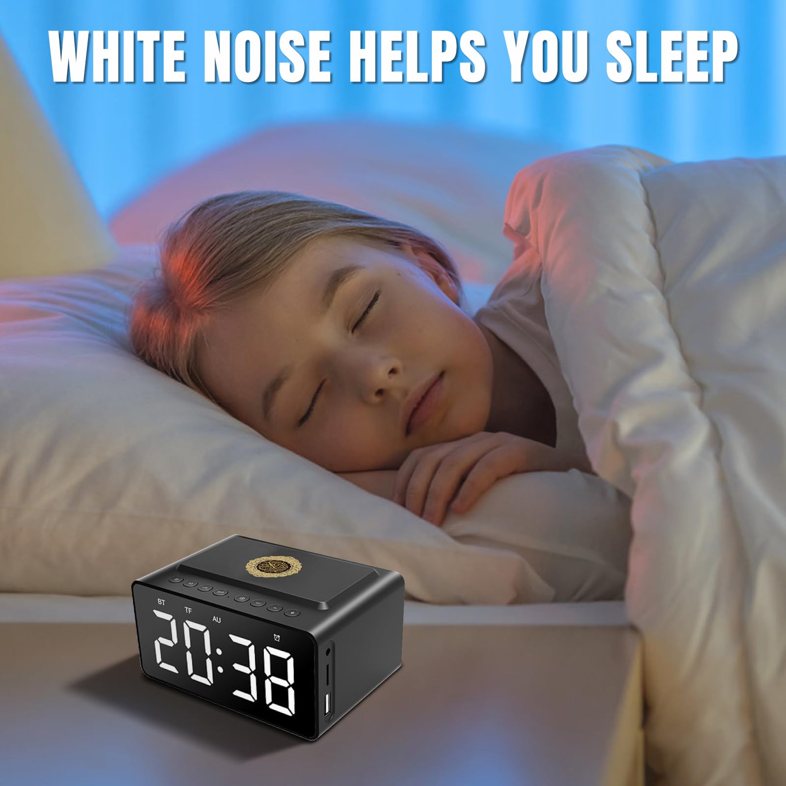 Telawah Azan Clock, Automatic Global Number 8 Azan Prayer Sound Muslim Prayer Clock