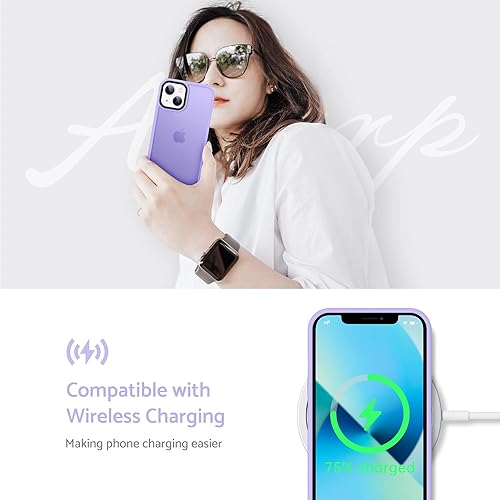Miniatura 6 de Anqrp Funda diseñada para iPhone 13 Mini, compatible con carga inalámbrica Funda delgada de silicona suave antiarañazos para iPhone 13 Mini de 5.4