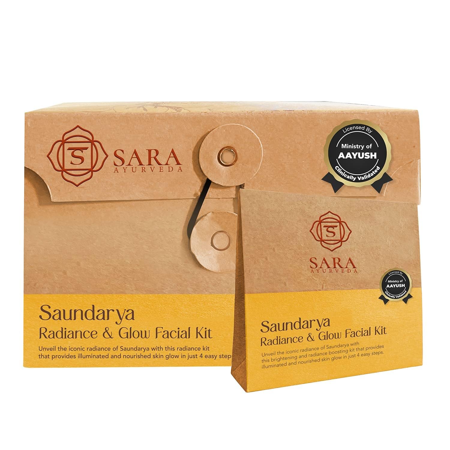 SARA SOUL OF BEAUTYSaundarya Glow Facial Kit For Instant Radiant & Glowing Skin ,192gm