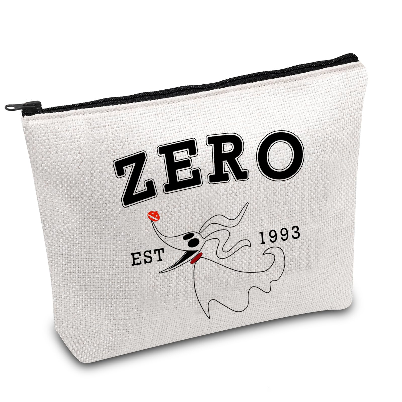 FOTAPZero Ghost Dog Gift Zero Jack's Ghost Dog inspired Gift Zero Est 1993 Zipper Pouch Animal Magic Kingdom Inspired Gift (Zero)