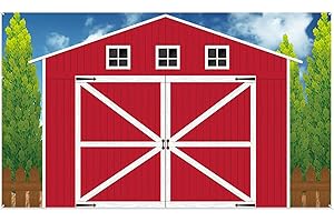 Chiazllta Barn Door Backdrop for Unforgettable Farm-Themed Birthday Celebrations