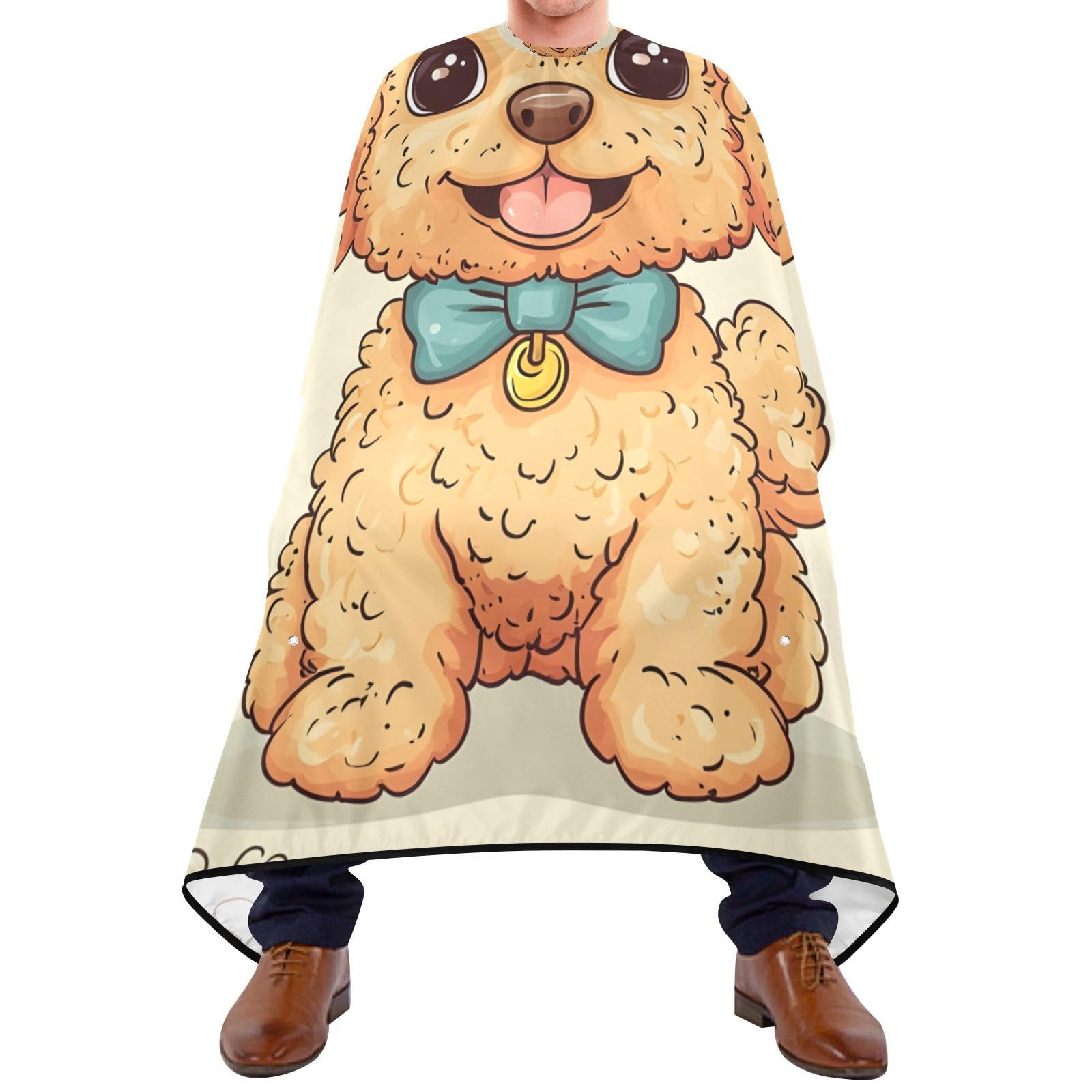 Hezely Cute Puppy Hair Dye Cape, Barber Cape for Adults,Waterproof Salon Cape,Waterproof Hairdressing Styling Hair Cutting, 65