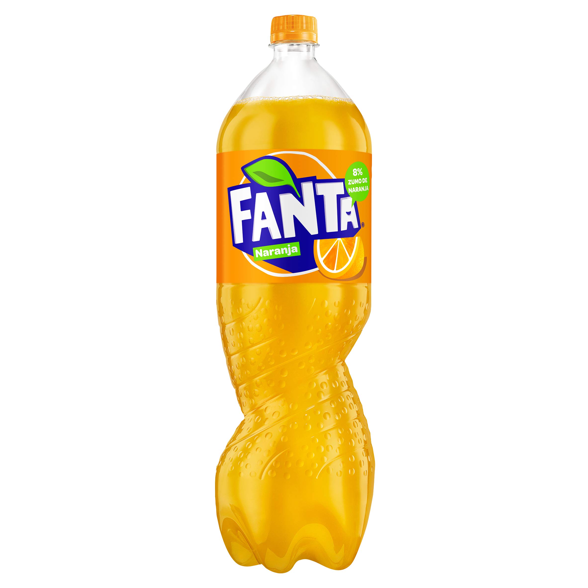 Fanta Zero Arancio Rinfrescante a Gas 2 L (Confezione da 6) Bottiglia di Plastica