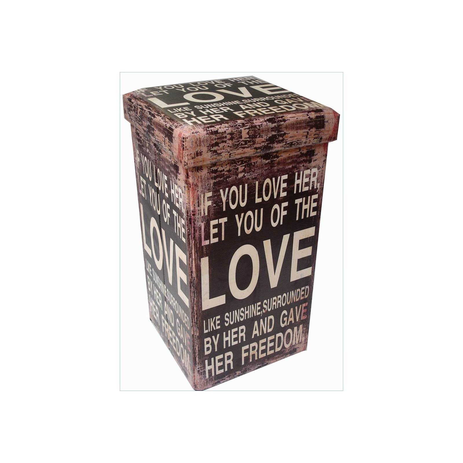 Biscottini Pouf contenitore bambini e adulti 33x60x33 cm | Scatole portaoggetti richiudibili con coperchio | Pouf contenitore quadrato con decorazioni