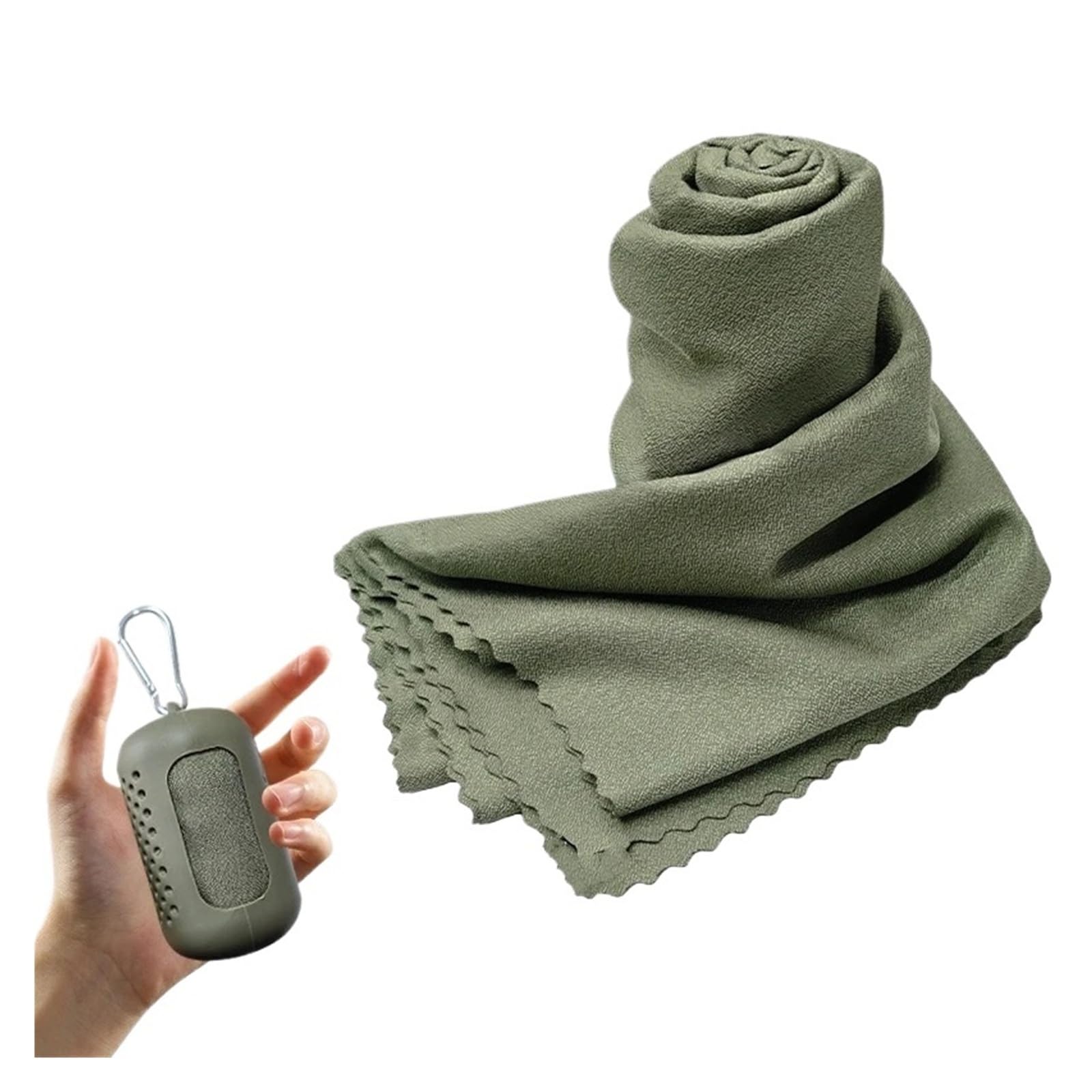 HNULGVI Cooling towel Portable Cooling Towel Super Absorbent Fast(Green L)