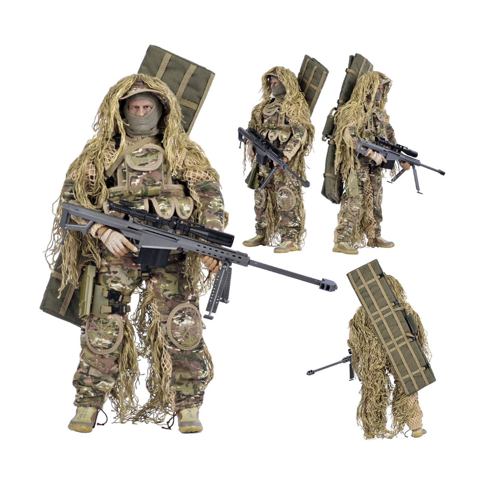 Leying Action Figure Soldato in Scala 1/6 12 Pollici Sniper Barrett Collezione di Modelli Militari Giocattoli Realistici