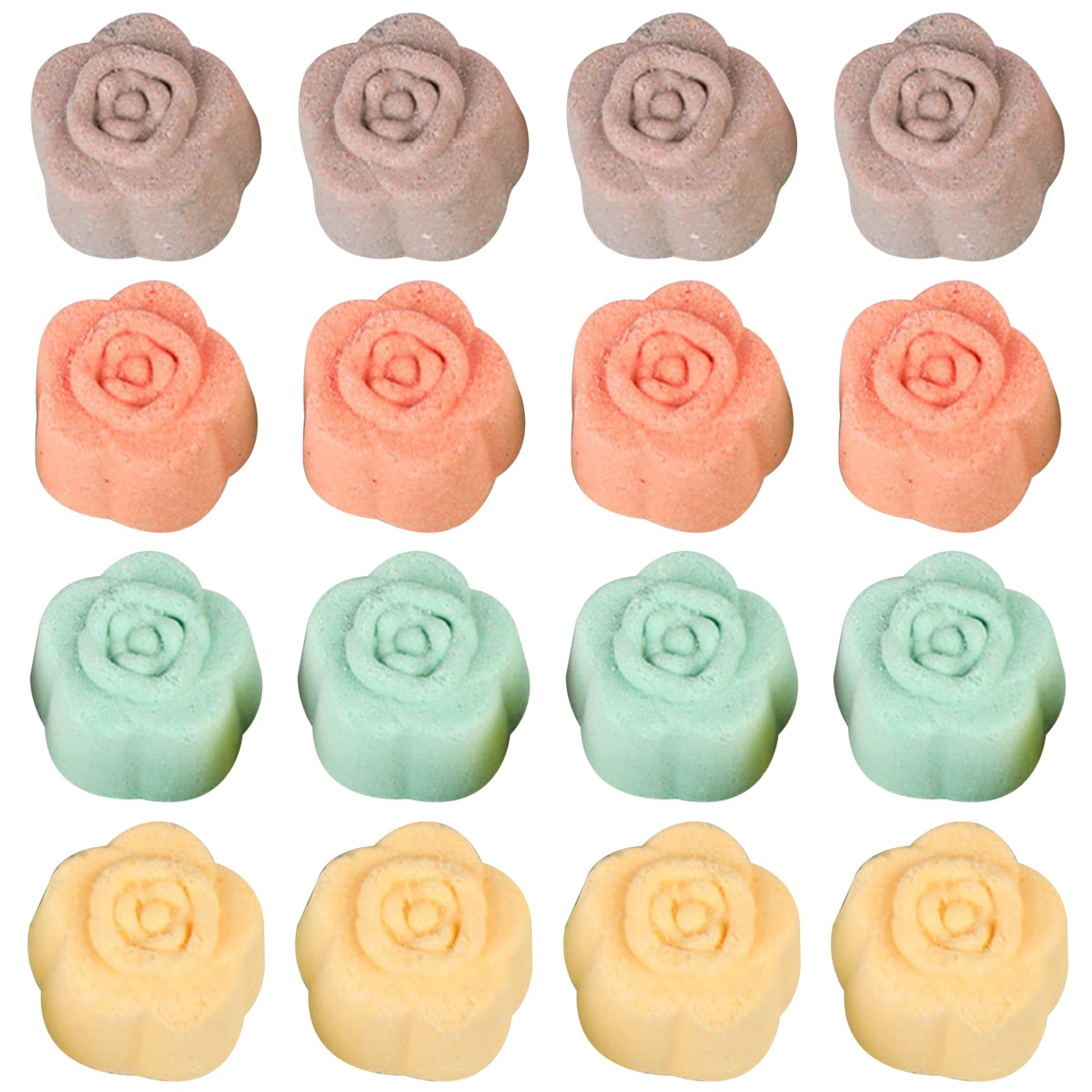 Bombes de bain pour les pieds (12 pièces/ensemble) Sels de bain naturels aux 4 parfums lavande, jasmin, rose et camomille. Idéales pour les pieds secs, calleux, crevassés et abîmés. Désodorisan