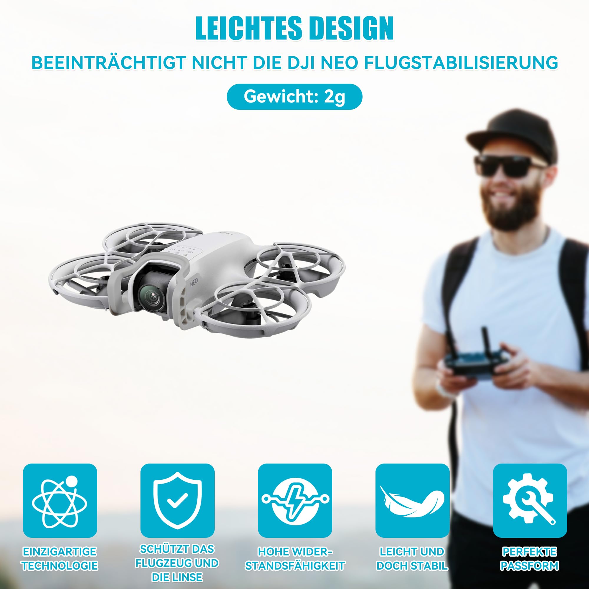 Protection Pare-chocs Pour Gimbal DJI Neo - Bumper Guard Anti-Choc Et Anti-Rayures Pour L'Objectif - Accessoire Léger Et Facile à Installer