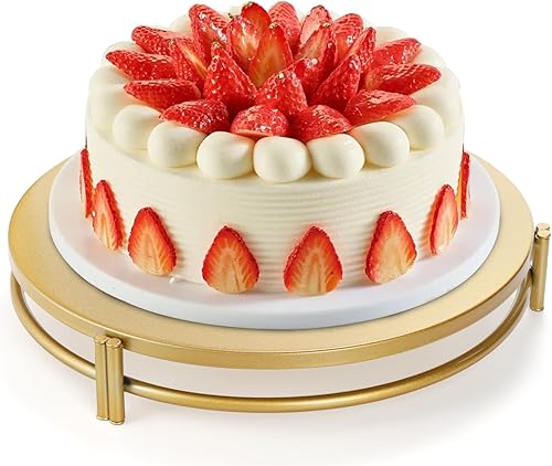 Miniatura 3 de yarlung Paquete de 3 soportes dorados para tartas, soportes de exhibición de cupcakes de metal de 81012 pulgadas, bandejas de postre, decoración de