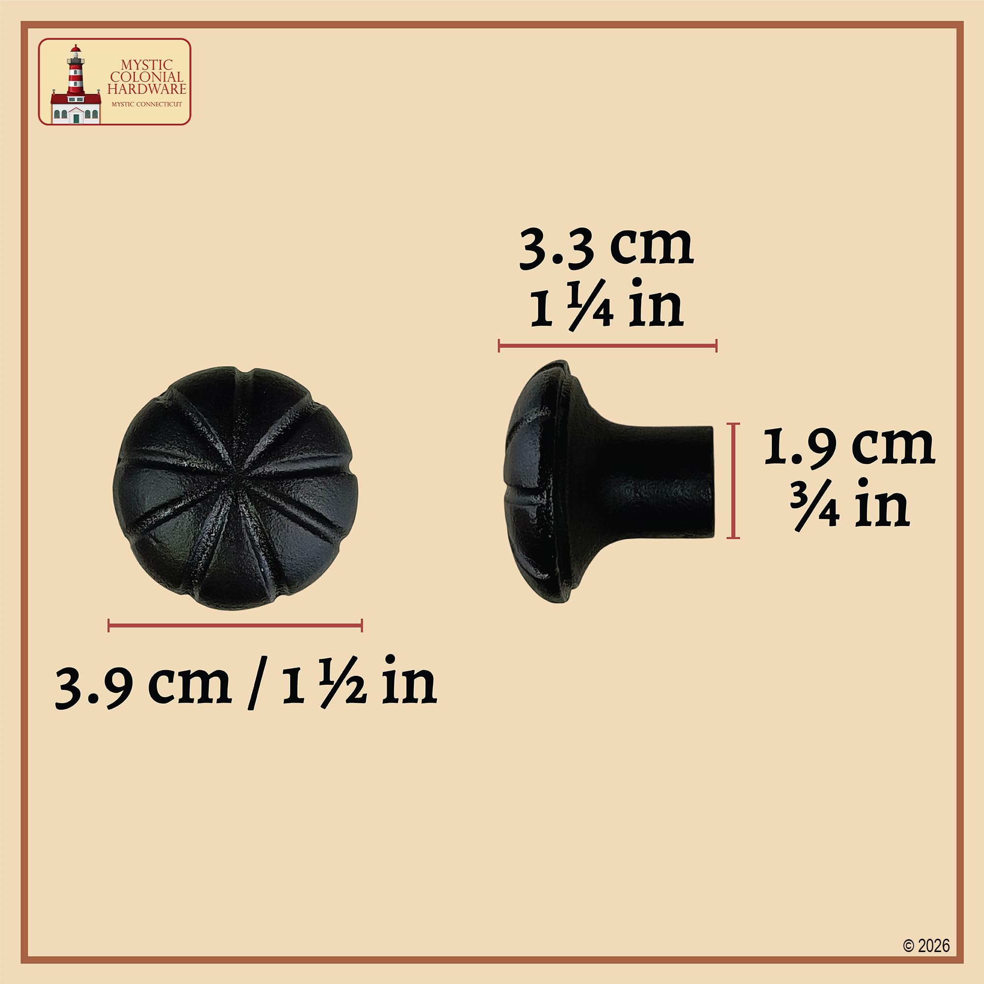 Pomos rústicos antiguos de hierro forjado a mano para tiradores de cajones de cocina con hardware: paquete de 4