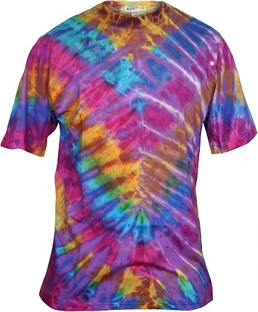 Ezhippie Mens Tie Dye T-Shirt 15, XL