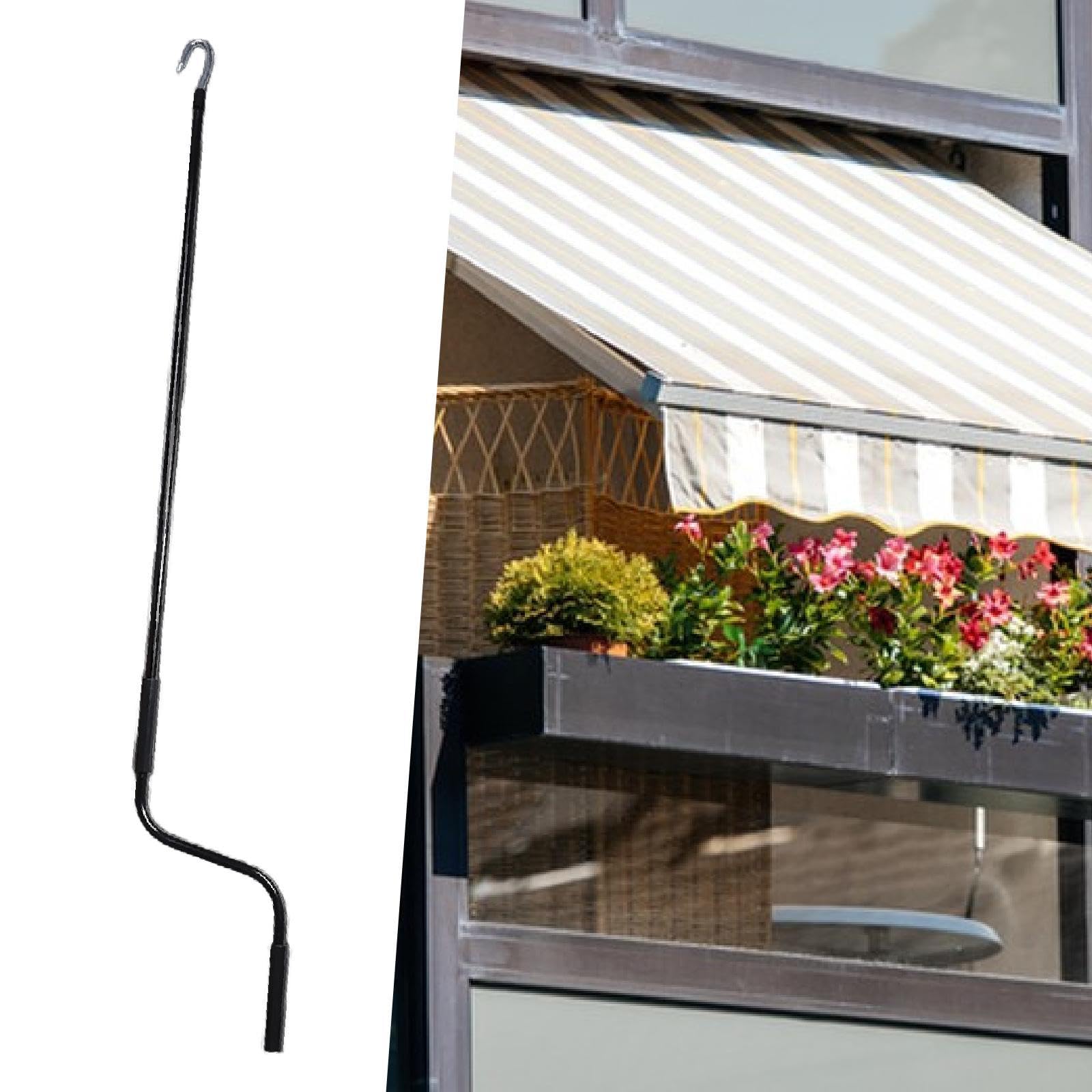 Manivelle universelle pour store de camping-car, 122 cm, pièce de rechange pour store enrouleur rétractable, Noir