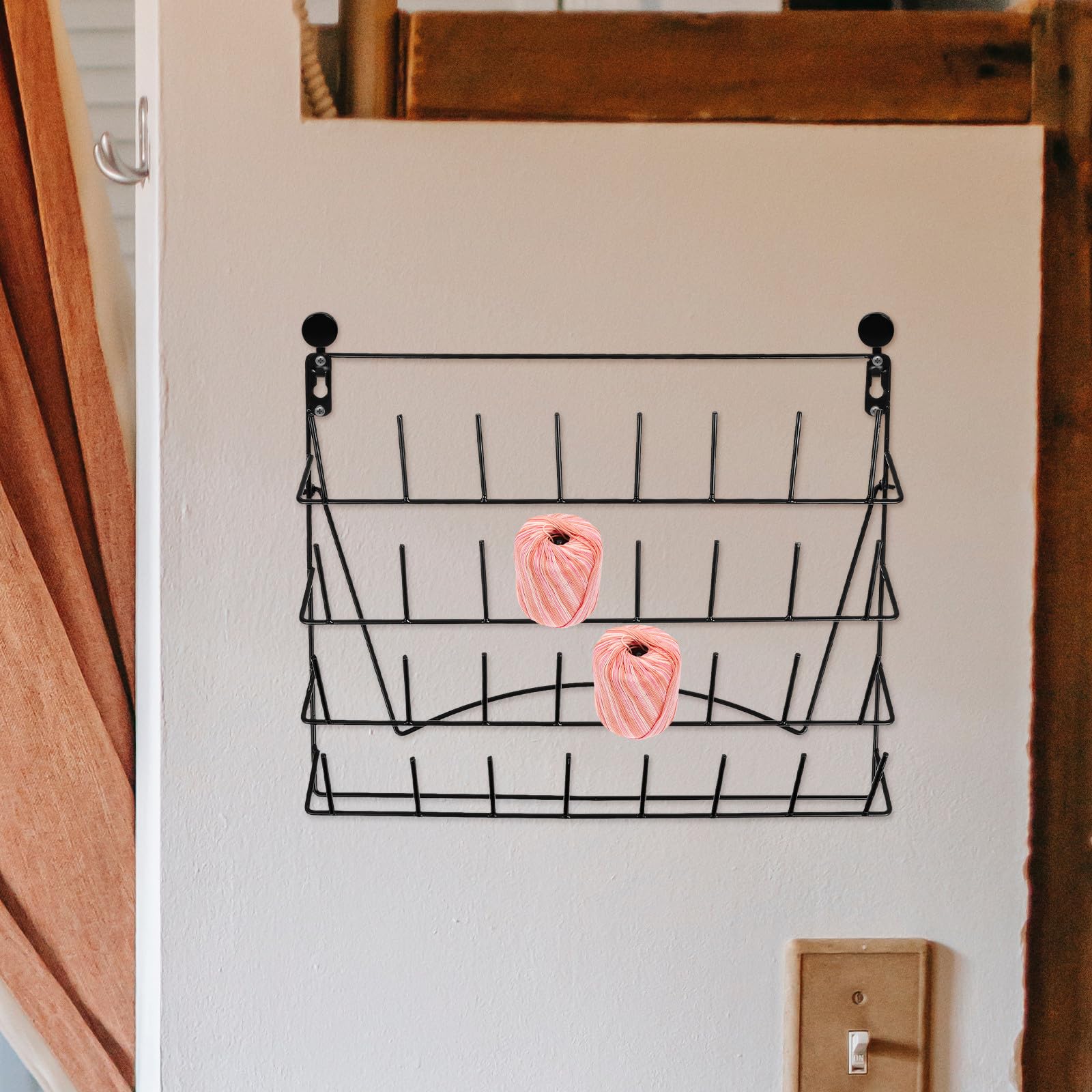 Estante de Pared para Uso Multifuncional de Hierro y Diseño Minimalista para Secado de Cristalería de Laboratorio Instalación Fácil en Puestos de Venta
