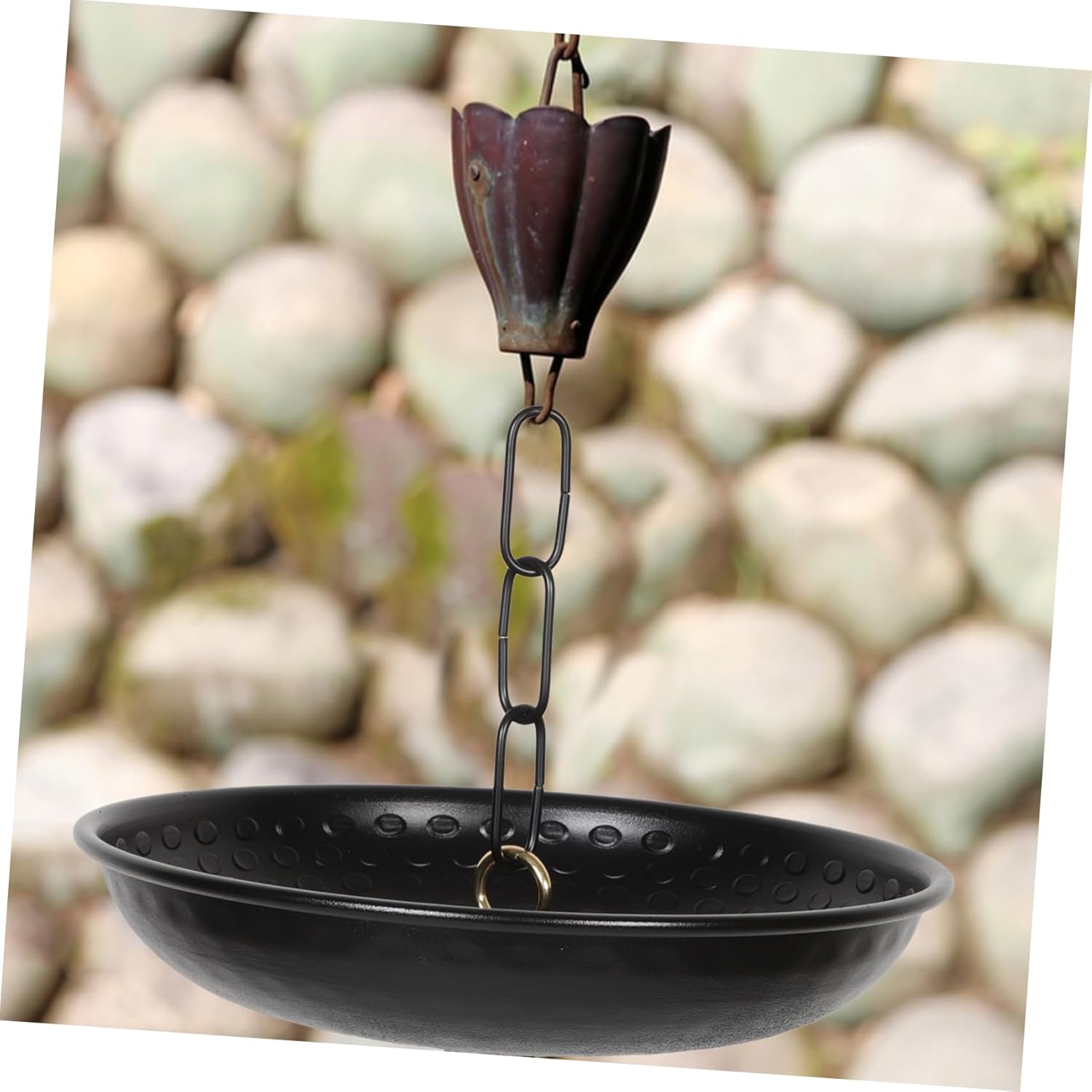 BESPORTBLE Rain Chain for Outside Rain Cups Chain Metal Water Barrels Gutter Holder