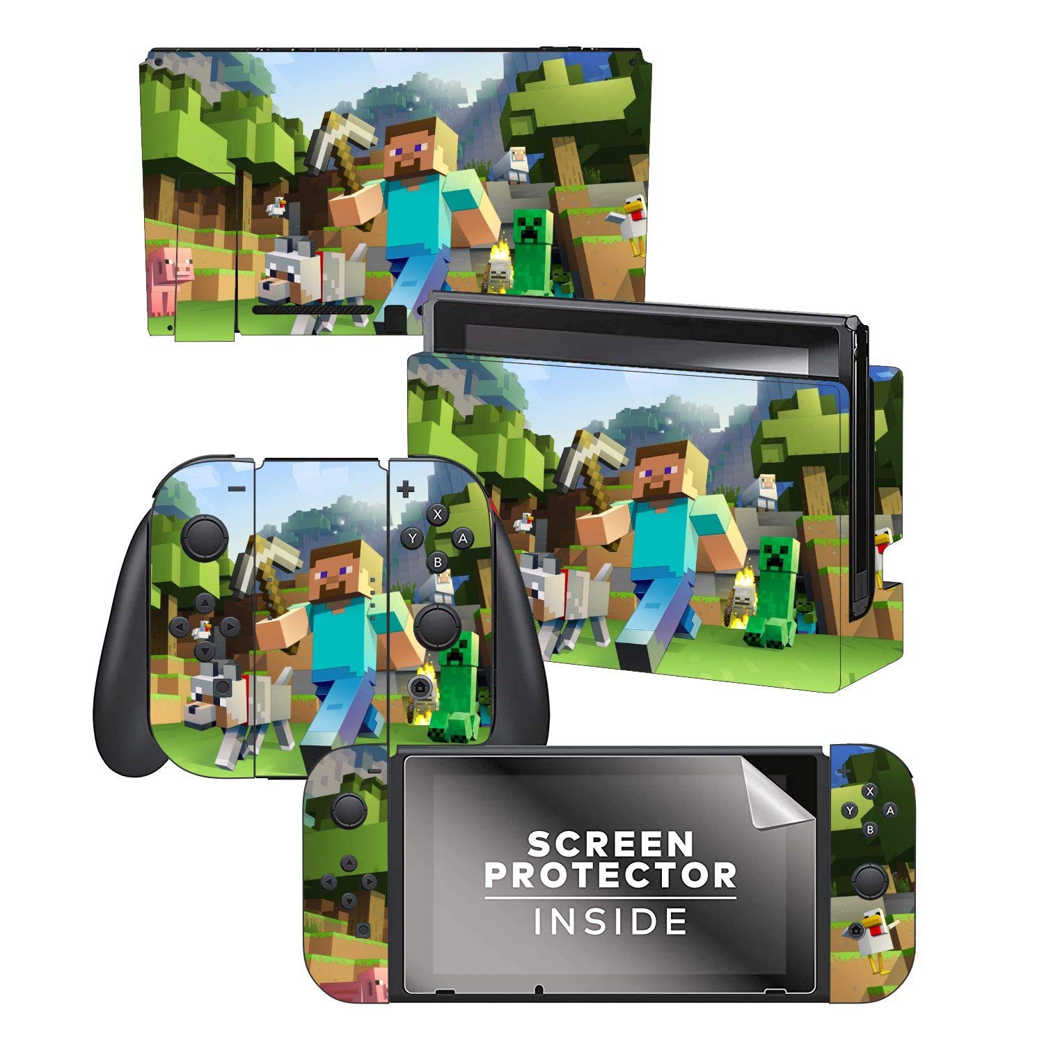 ELTON 3M Skins Decal for Nintendo Switch, Anti-Scratch Durable Cover Sticker Matte Protector Vinyl Wrap Full Set Faceplate Joy-Con Console Dock design 18 [video game] (B08YMT9P12) Amazon Price History, Amazon Price Tracker