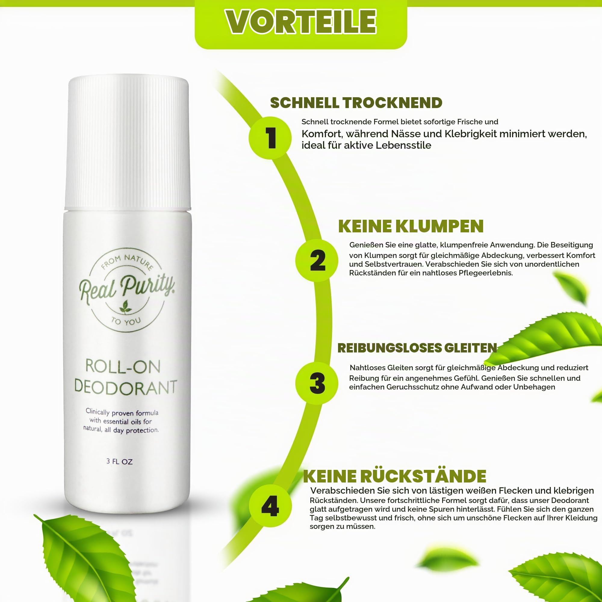 Real Purity Deo-Roller, 89 ml