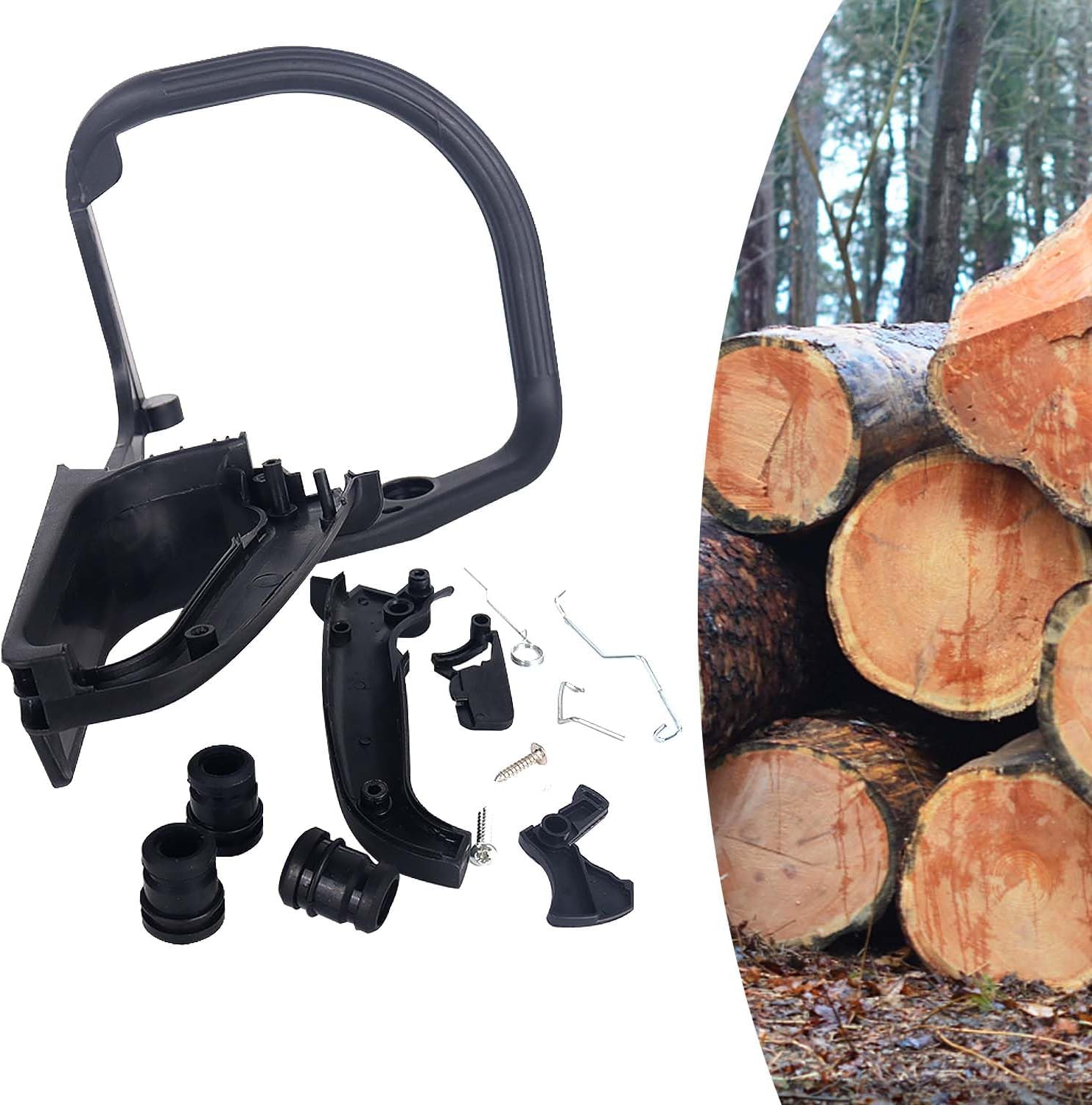 MS170 180 Chainsaw Handle Tune Up Kit Compatible with Stihl MS180 017 018 Parts with Buffer 1130 791 4901 Chainsaw