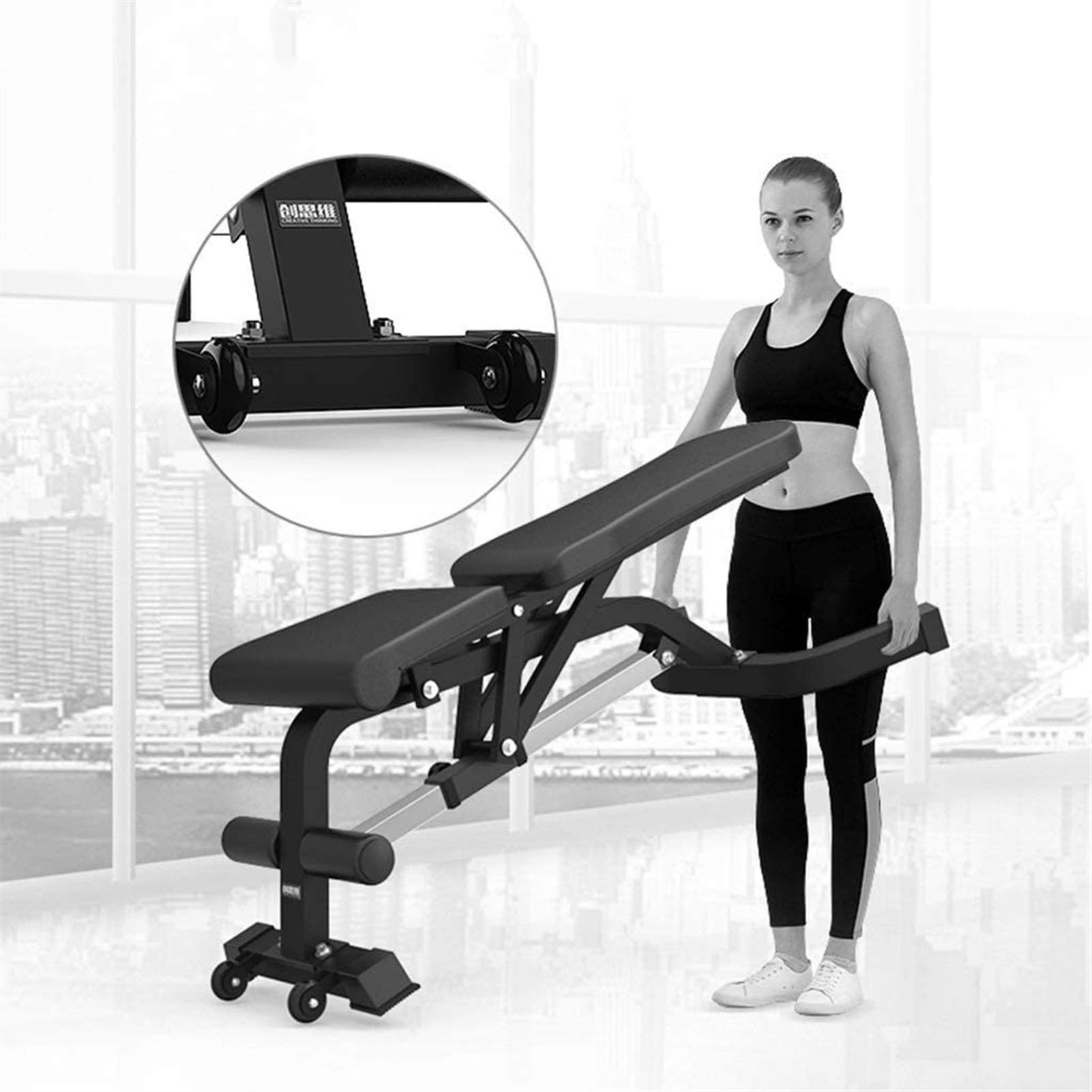 Ławka do ćwiczeń, stołek do hantli Standardowe ławki do ćwiczeń Krzesło fitness Komercyjna ławka do wyciskania Krzesło Stołek dla ptaka Deska na wznak Przysiady Sprzęt treningowy